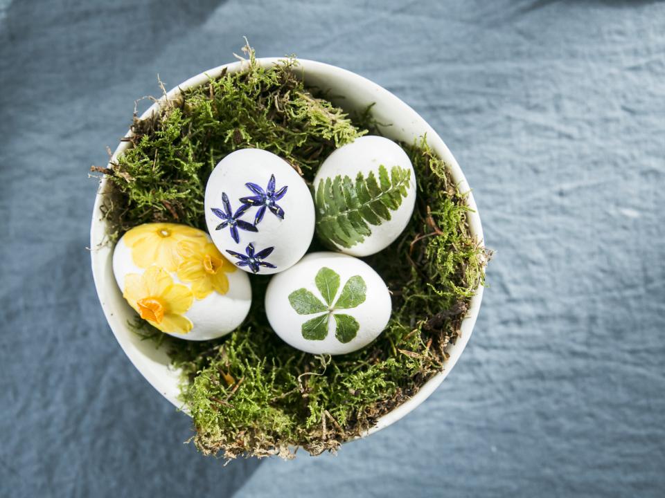 Paaseieren met bloemen en planten beplakken Mooiwatplantendoen.nl Paaseieren met bloemen en planten beplakken Mooiwatplantendoen.nl