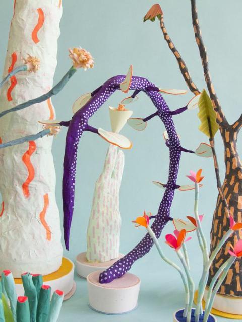 maplantemonbonheur.fr papier maché Frezza Chiao plante artiste