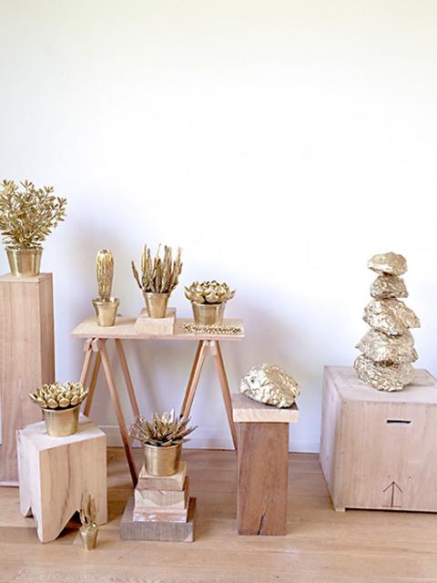 Luna gold plants decoration maplantemonbonheur.fr